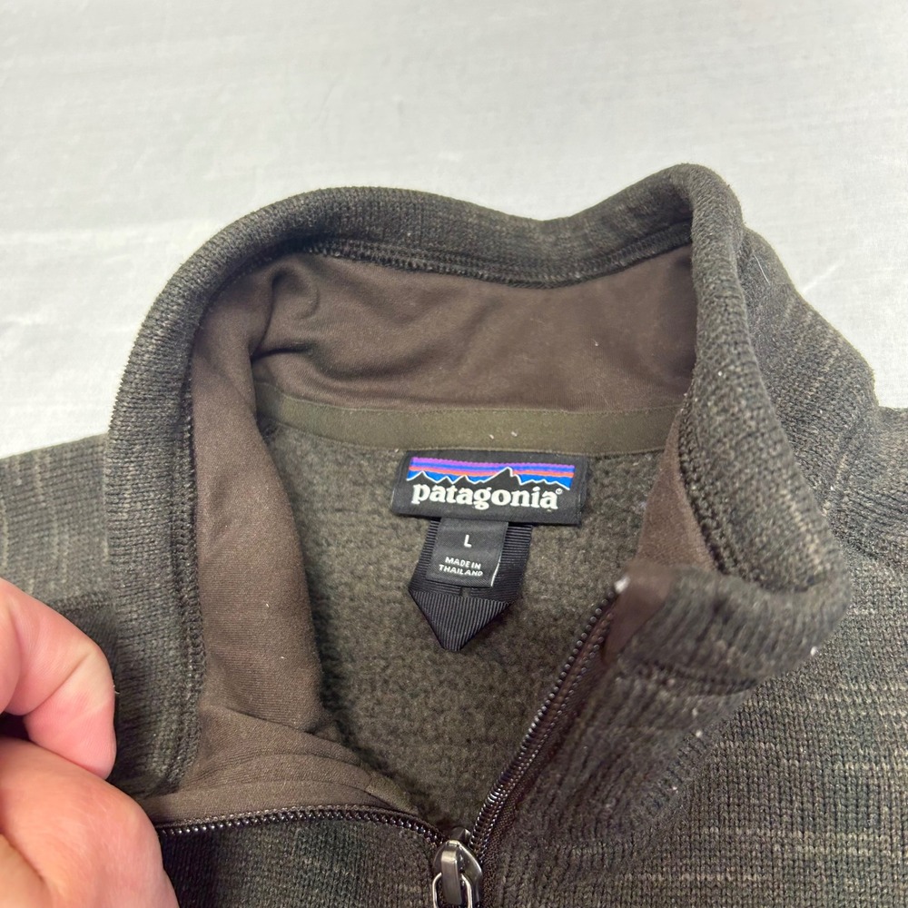 Patagonia Better Sweater Mens Large 1/4 Zip Fleece Pullover Brown 25527 - Picture 3 of 7